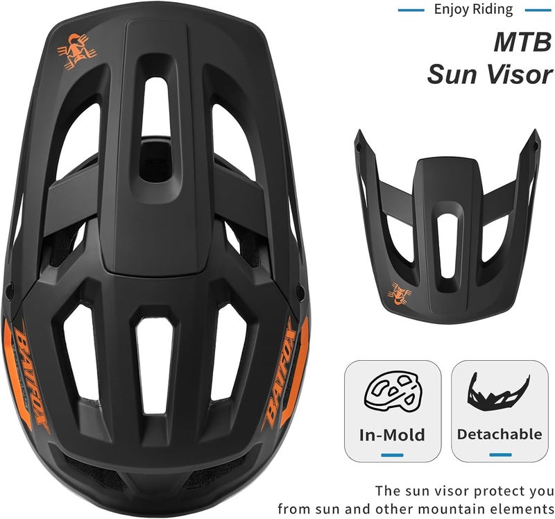 BATFOX Bike Helmet,Mountain Bike Helmet Helmets for Men Women Adults Youth - Image 3